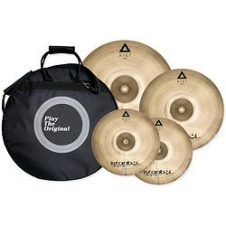 Foto van Istanbul agop xist brilliant bekkenset 14, 16, 20 incl. bekkentas