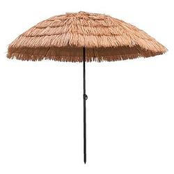 Foto van Parasol palm beach - naturel - ø200 cm - leen bakker