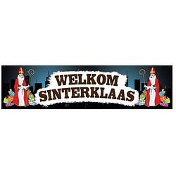 Foto van Sinterklaas decoratie spandoek buiten 2 meter - feestbanieren