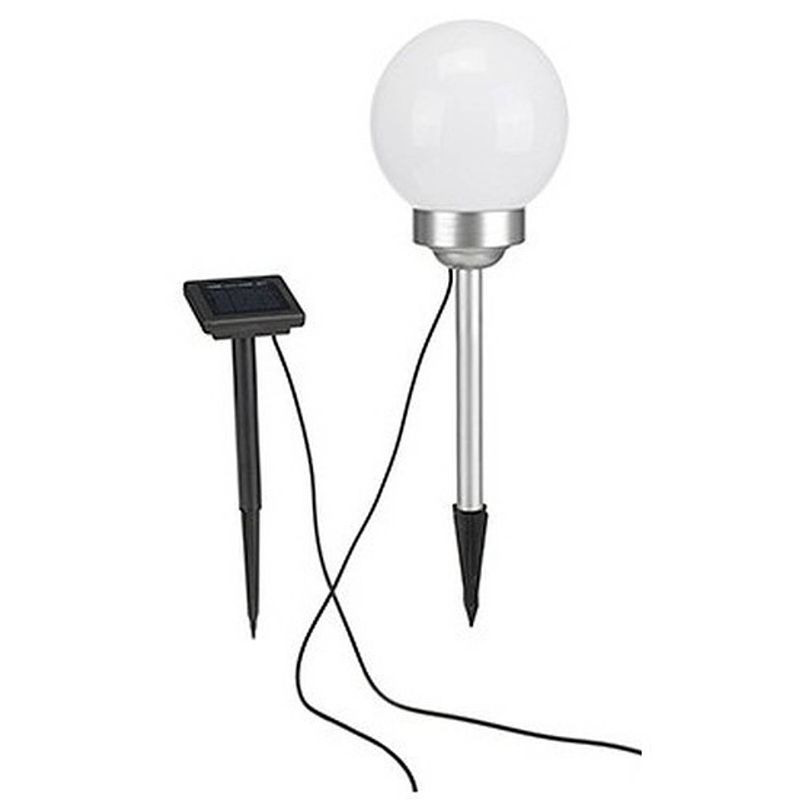 Foto van 2x led solar lamp 47 cm tuinverlichting op zonne-energie - buitenverlichting