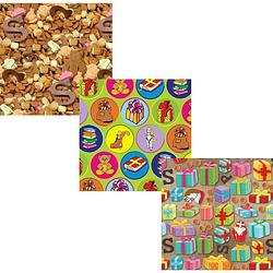 Foto van Assortiment sinterklaas inpakpapier cadeaupapier - 200 x 70 cm - 6 stuks