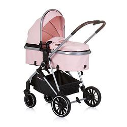 Foto van Chipolino aura opvouwbare 3 in 1 kinderwagen met luiertas flamingo