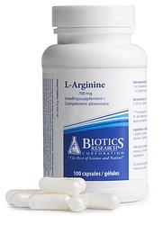 Foto van Biotics l-arginine 700mg capsules