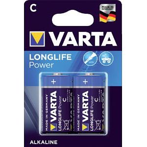 Foto van Varta longlife power alkaline c 2x