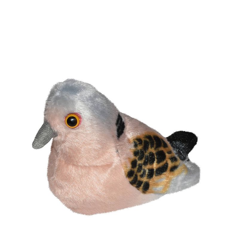 Foto van Pluche dieren knuffels tortelduif vogel van 13 cm - vogel knuffels