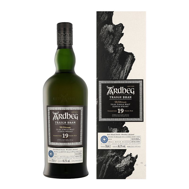 Foto van Ardbeg 19 years traigh bhan batch 4 70cl whisky + giftbox