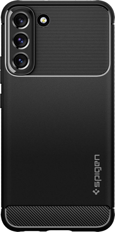 Foto van Spigen rugged armor samsung galaxy s22 back cover zwart