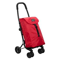 Foto van Go four boodschappentrolley - rood - 43.5 liter - by playmarket