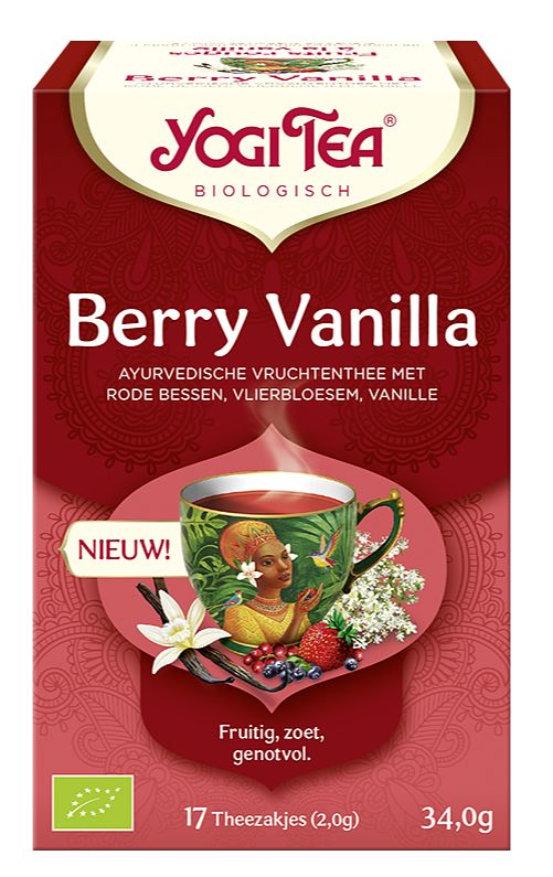 Foto van Yogi tea berry vanilla thee