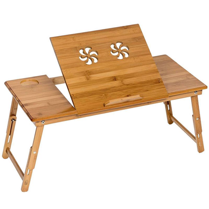 Foto van Houten laptoptafel laptop table voor op bed 401654