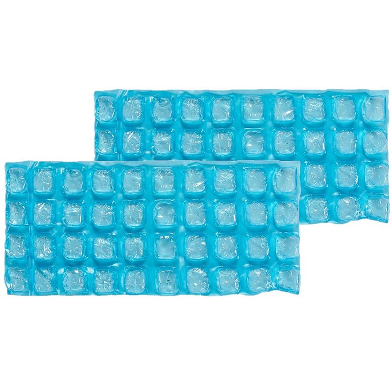 Foto van Set van 2x stuks herbruikbare flexibele koelelementen/icepacks 13 x 9 x 20 cm - koelelementen