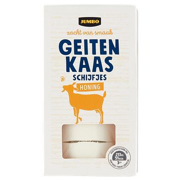 Foto van Jumbo geitenkaas schijfjes honing 125g