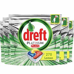 Foto van Dreft platinum plus vaatwastabletten lemon - 270 stuks (15x18) - voordeelverpakking