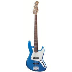 Foto van Sadowsky metroexpress vintage j/j bass morado solid ocean blue metallic elektrische basgitaar