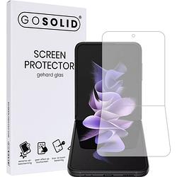 Foto van Go solid! screenprotector voor samsung galaxy z flip 3 gehard glas