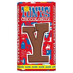 Foto van Tony'ss chocolonely melk chocoladeletterreep y 180g bij jumbo