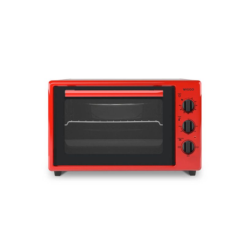 Foto van Wiggo wmo-e353(r) - vrijstaande oven - 35 liter - rood