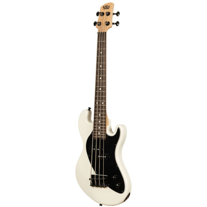 Foto van Kala solid body 4-string fretted u-bass sweet cream elektrische basgitaar met gigbag