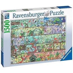 Foto van Ravensburger puzzel 1500 p - dwergen op de plank