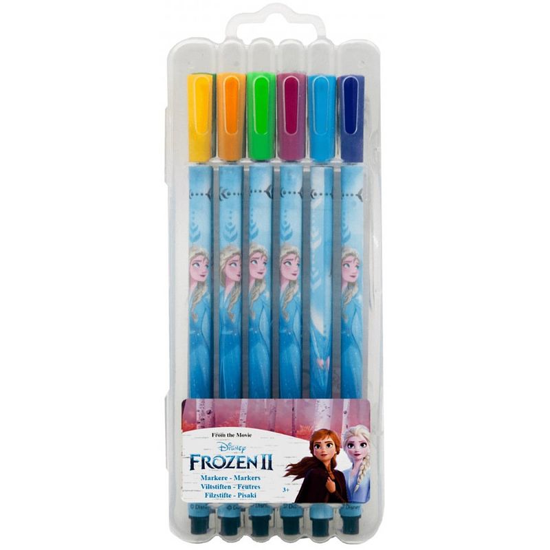 Foto van Disney kleurstiften frozen ii junior 12 stuks