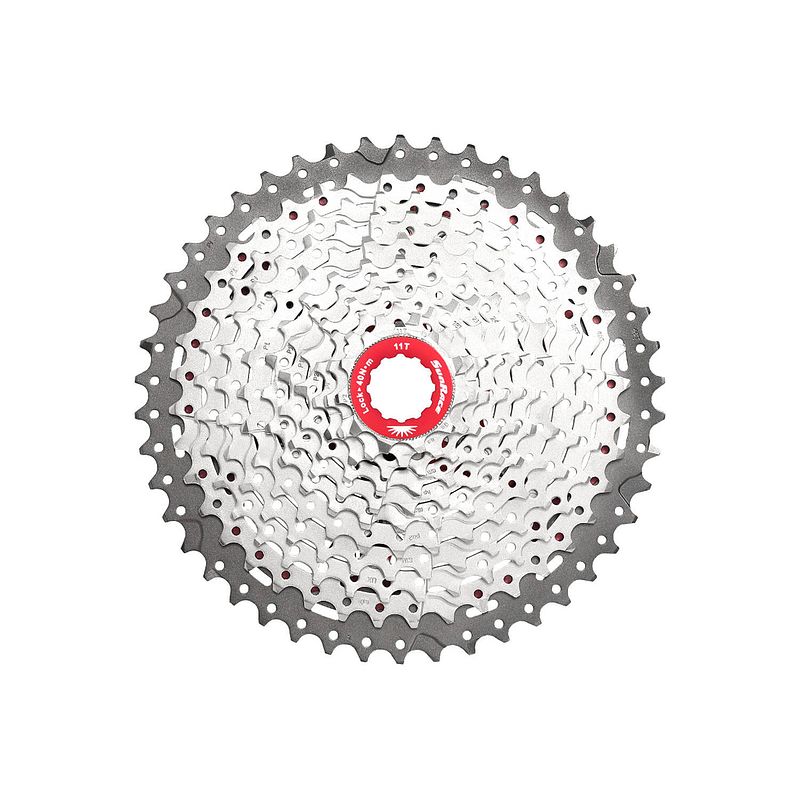 Foto van Sunrace csmx3 10 speed cassette 11-42t. zilver metallic