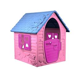 Foto van My first playhouse speelhuisje voor buiten - roze - 90 x 98 x 106 cm - maximale belasting: 25 kg