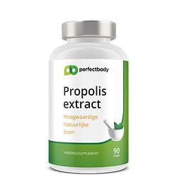 Foto van Perfectbody propolis capsules - 90 vcaps