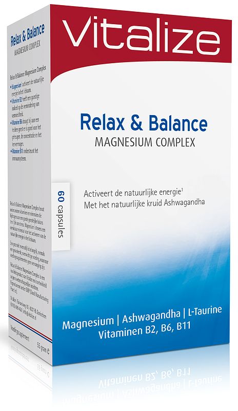 Foto van Vitalize magnesium relax balance capsules