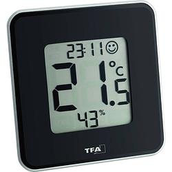 Foto van Tfa dostmann style thermo- en hygrometer zwart