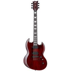 Foto van Esp ltd deluxe viper-1000 see thru black cherry elektrische gitaar