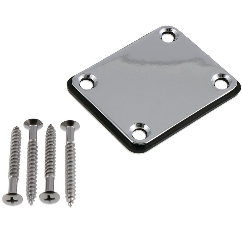 Foto van Fazley 10704 neck plate voor gitaar chrome