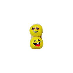 Foto van Smiley ballen - 10 cm - 2 stuks - geel