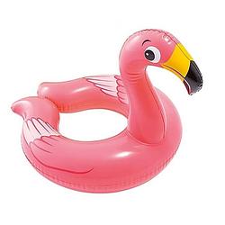 Foto van Opblaasbare flamingo zwemband 62 cm - zwembenodigdheden - zwemringen - dieren thema - flamingo zwembanden voor kinderen