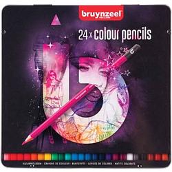 Foto van Bruynzeel kleurpotloden light, metalen doos van 24 stuks