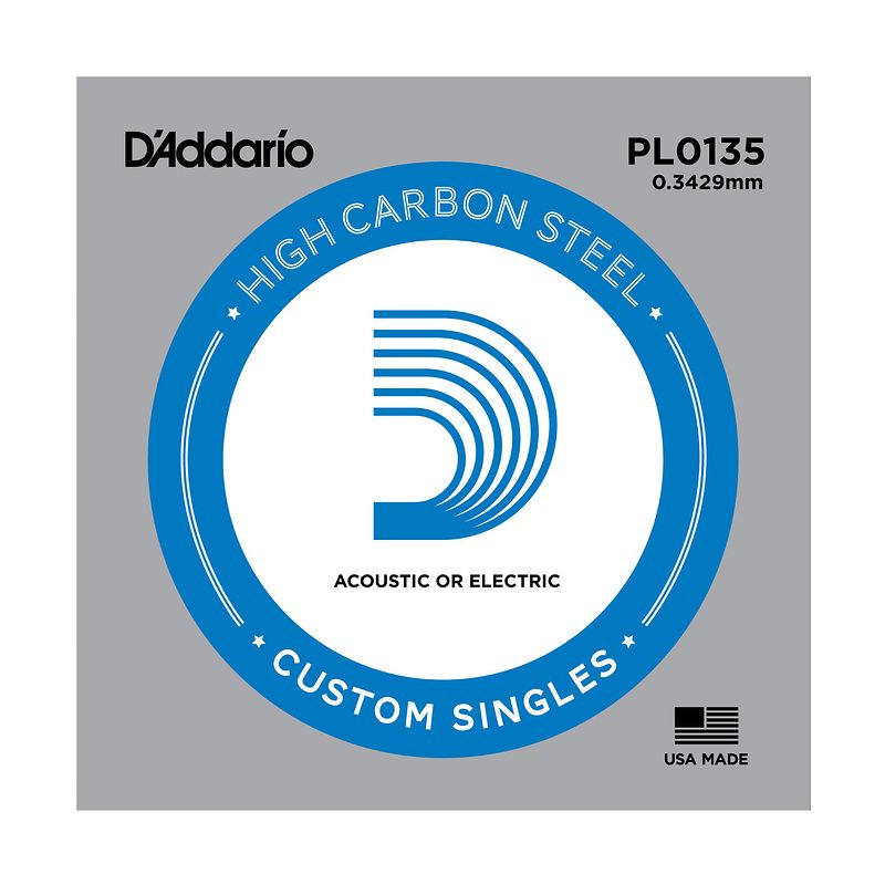 Foto van D'saddario pl0135 losse snaar voor elektr. en akoestische gitaar