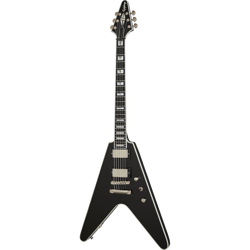 Foto van Epiphone flying v prophecy black aged gloss elektrische gitaar