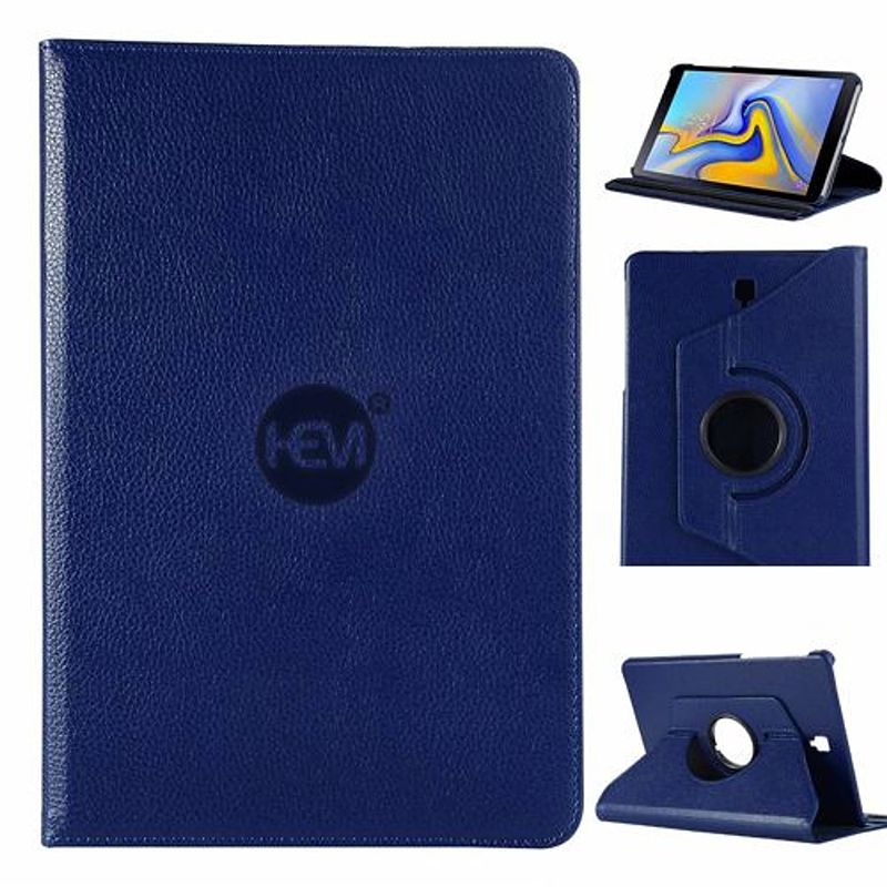 Foto van Samsung galaxy tab a 10.1 (2019) - t510/t515 cover donker blauw - ipad hoes, tablethoes