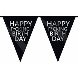 Foto van Happy fucking birthday vlaggenlijn 6 m