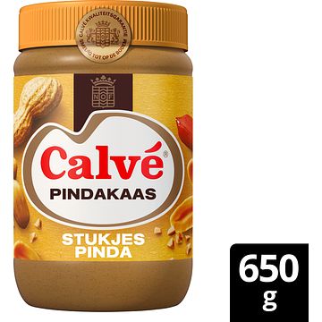 Foto van Calve pindakaas stukjes pinda 650g bij jumbo