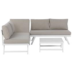 Foto van Beliani coccorino - loungeset-grijs-aluminium