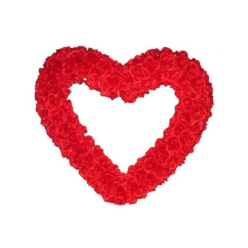 Foto van Groot decoratie hart 70 cm rood - feestdecoratievoorwerp
