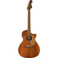 Foto van Fender newporter player all mahogany wn limited edition elektrisch-akoestische westerngitaar