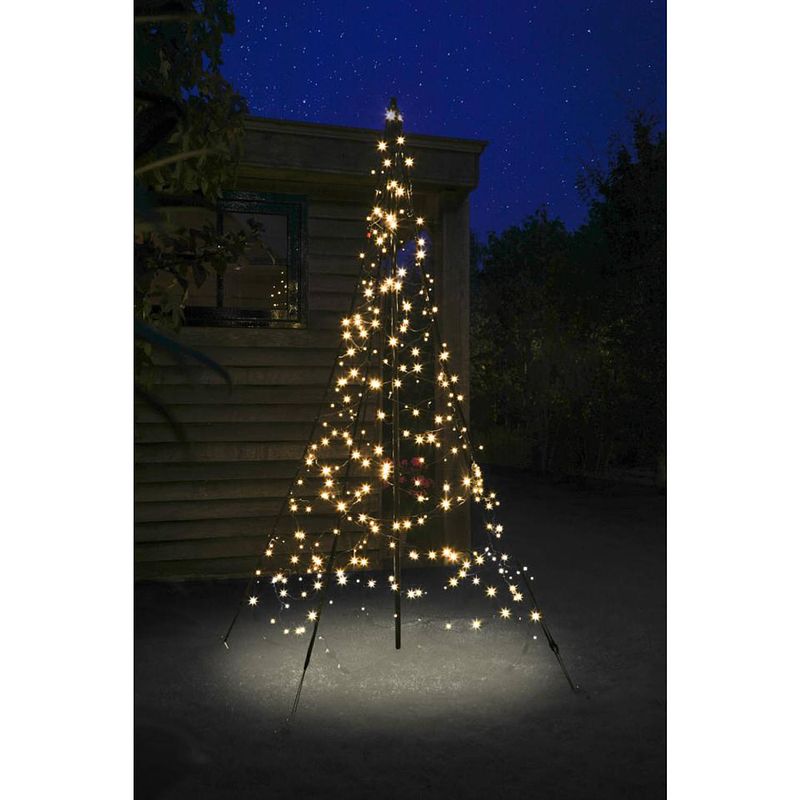 Foto van Fairybell verlichte kerstboomvorm - 200 cm