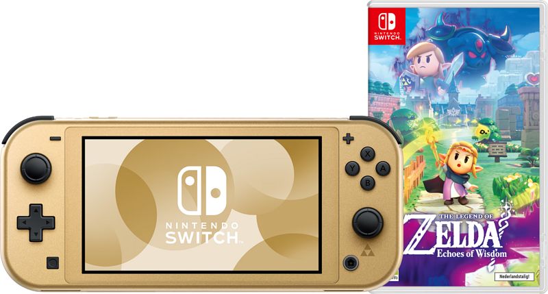 Foto van Nintendo switch lite zelda edition + zelda: echoes of wisdom