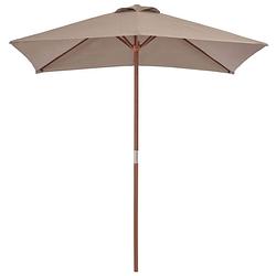 Foto van The living store parasol tuin - 150x200x235 cm - taupe