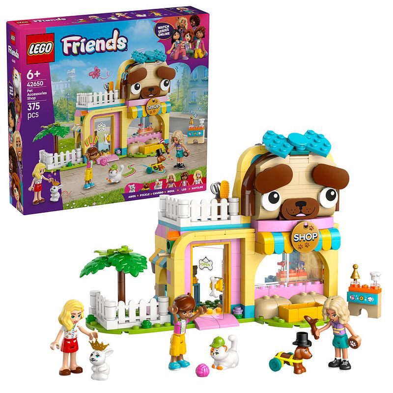 Foto van Lego friends winkel met dierenaccessoires 42650