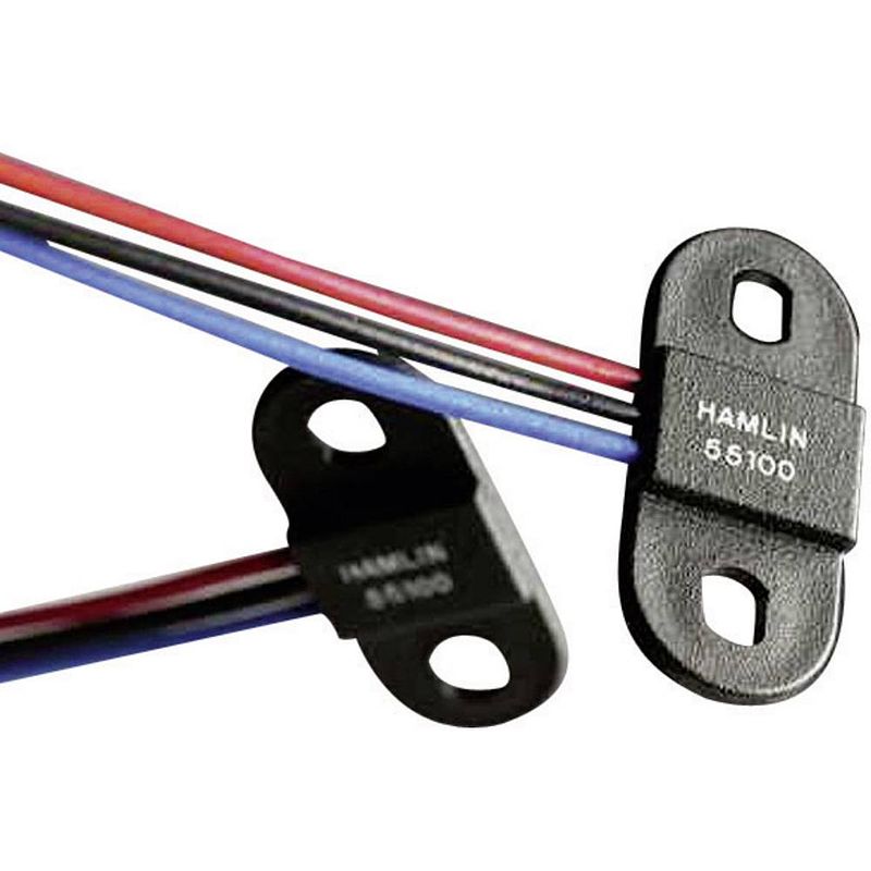 Foto van Hamlin hall-sensor 55100-3h-02-a 3.8 - 24 v/dc meetbereik: 0 - 18 mm kabel met open einden