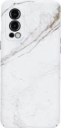 Foto van Bluebuilt white marble hard case oneplus nord 2 back cover