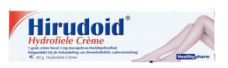 Foto van Healthypharm hirudoid hydrofiele crème 3mg