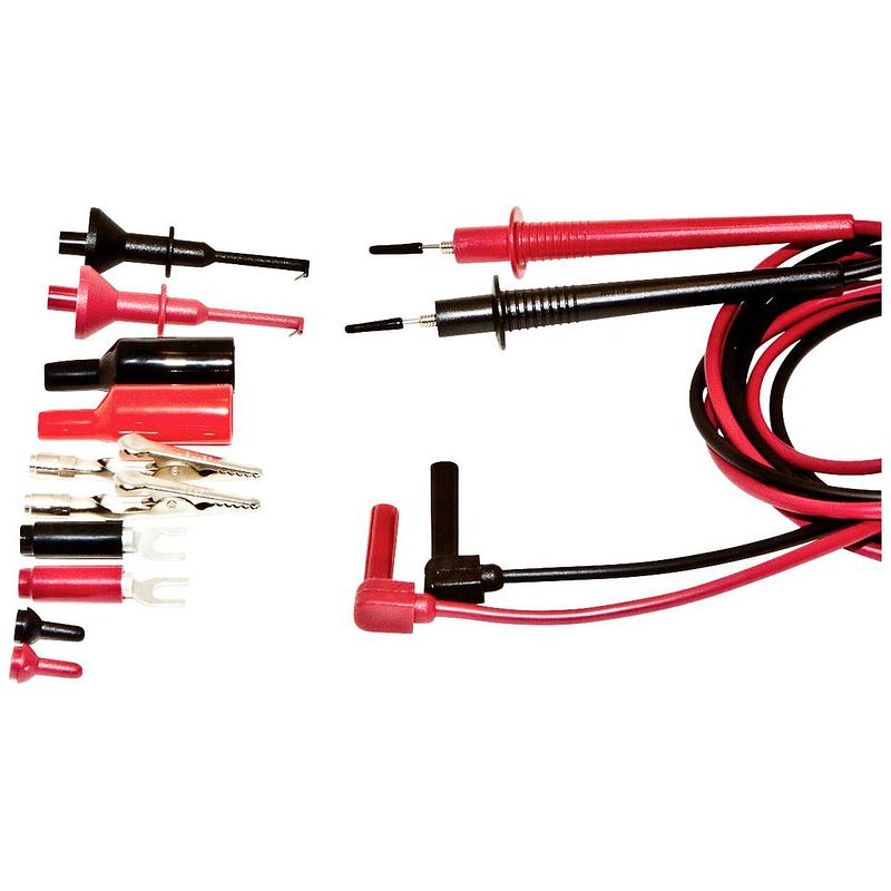 Foto van Mueller electric 110004 adapterset voor teststekkers rood, zwart 1 set(s)